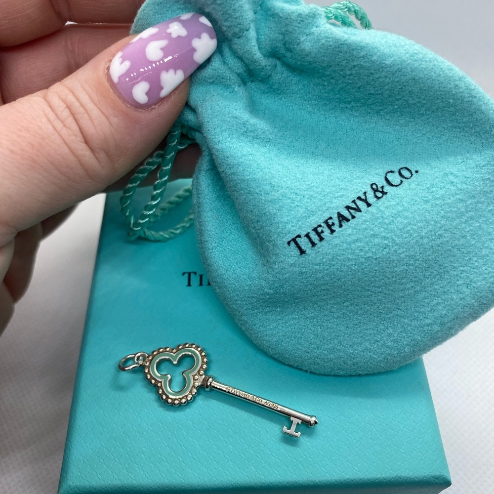 Tiffany and Co. Enamel Key Pendant